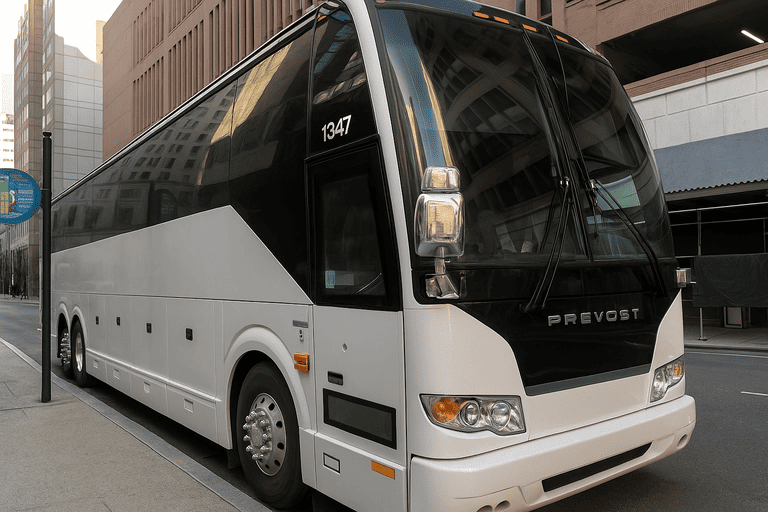 a Cranston Coach Bus Service coach bus