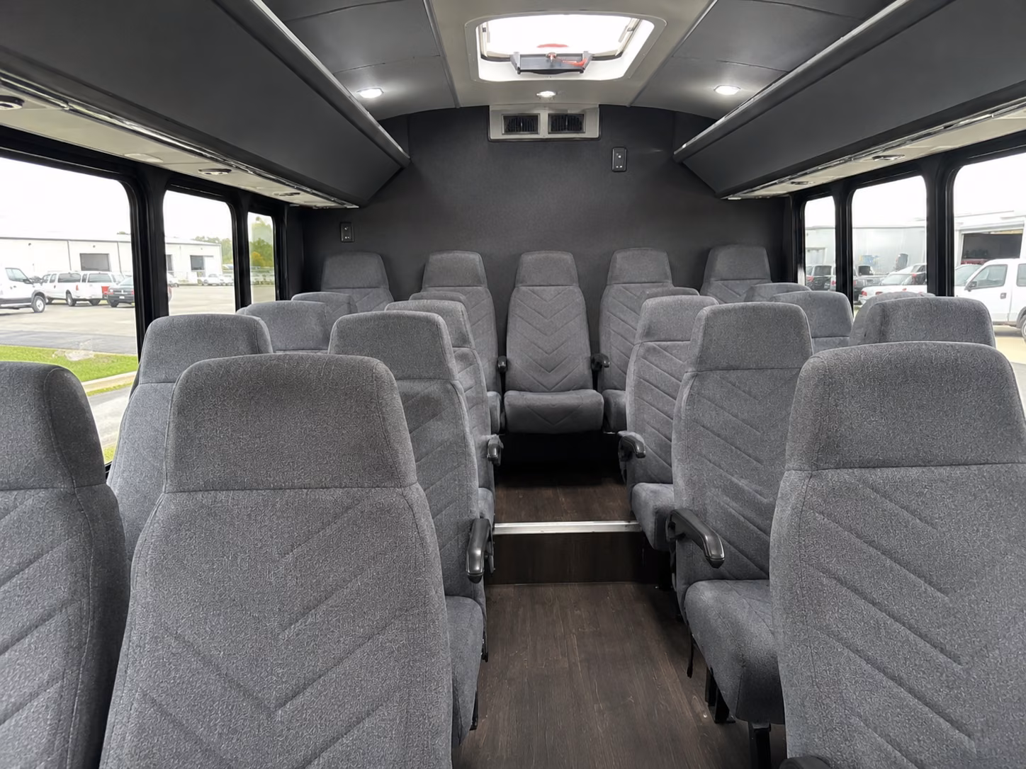 cranston 15 passenger minibus interior