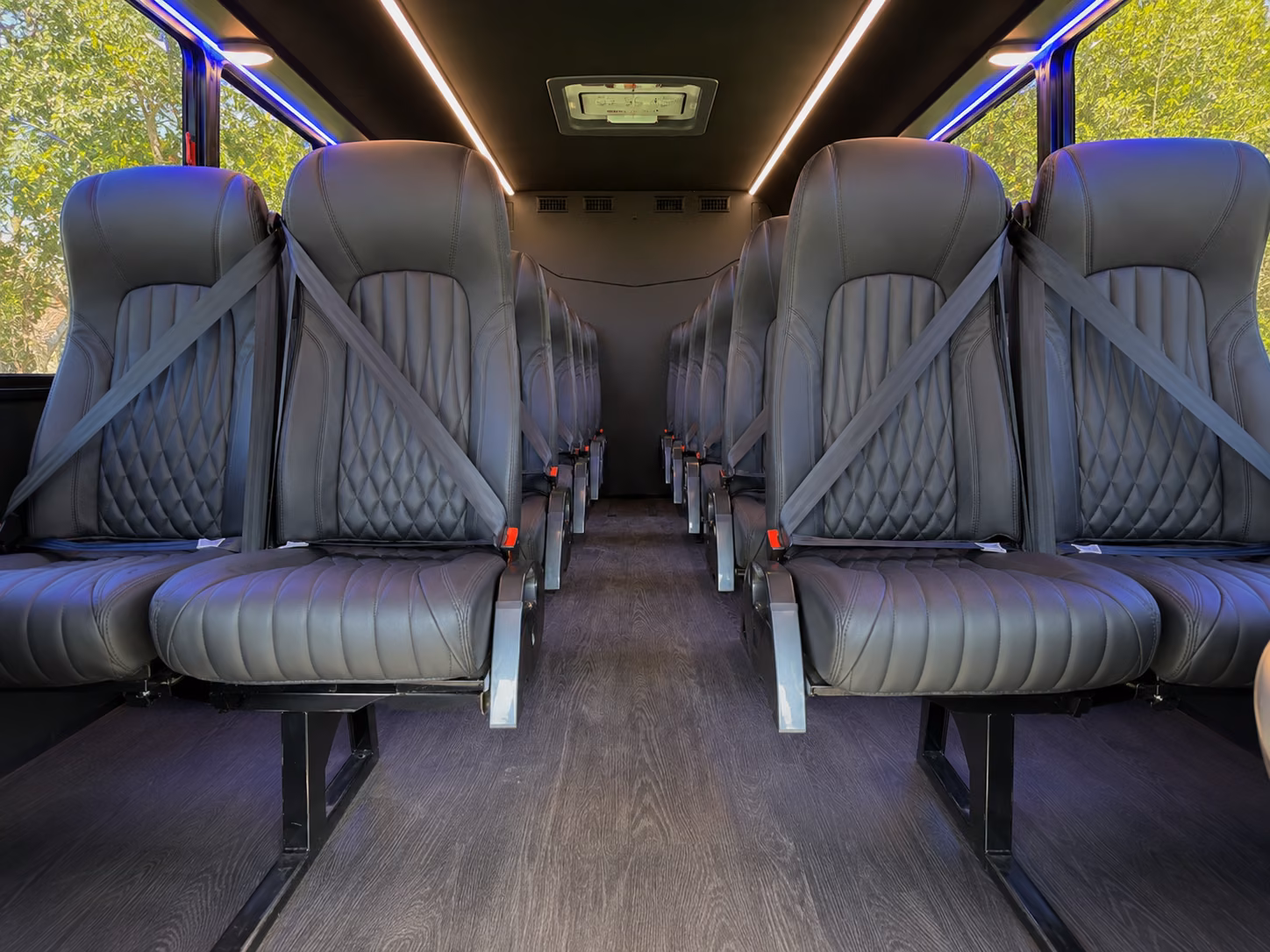 cranston 18 passenger minibus interior