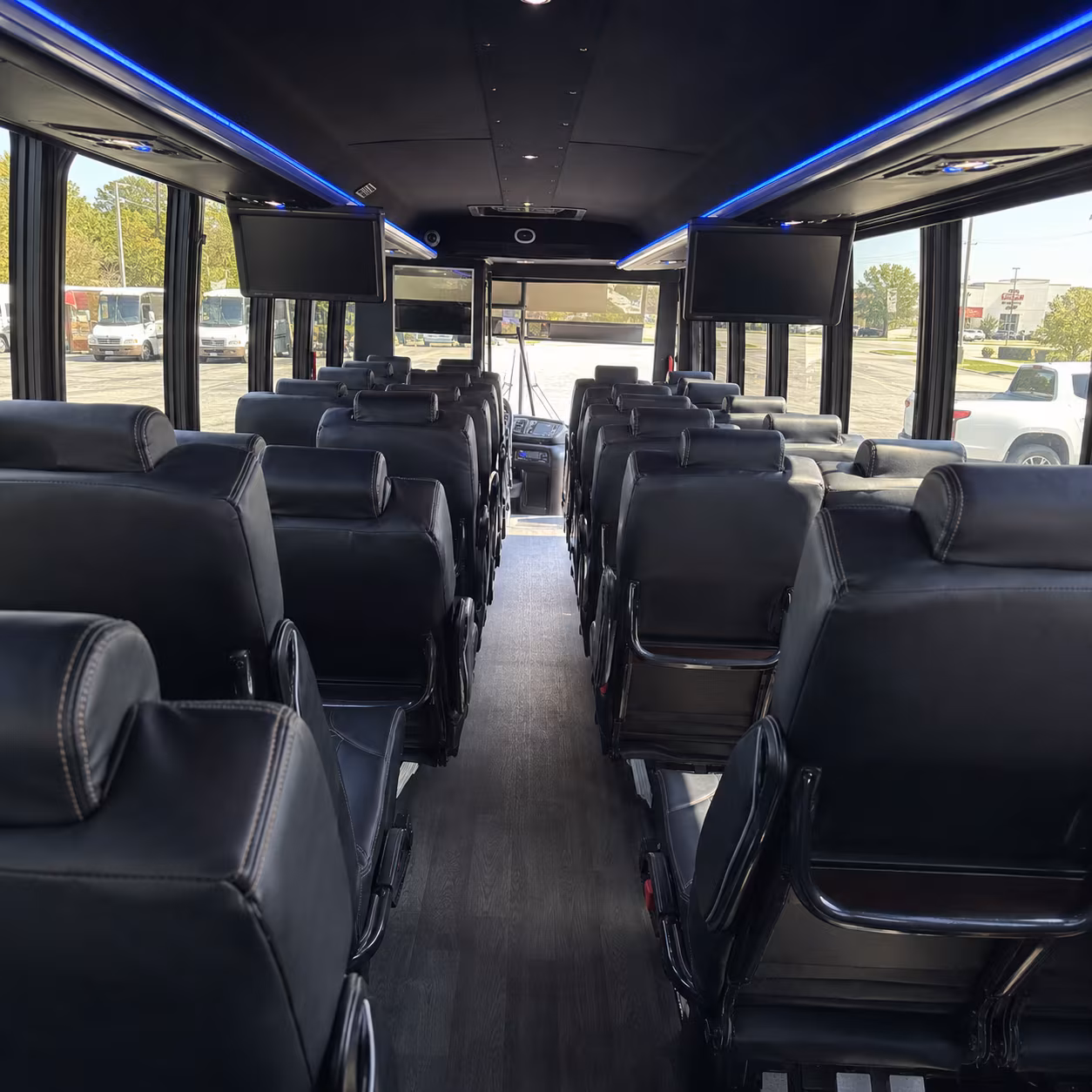 cranston 28 passenger minibus interior