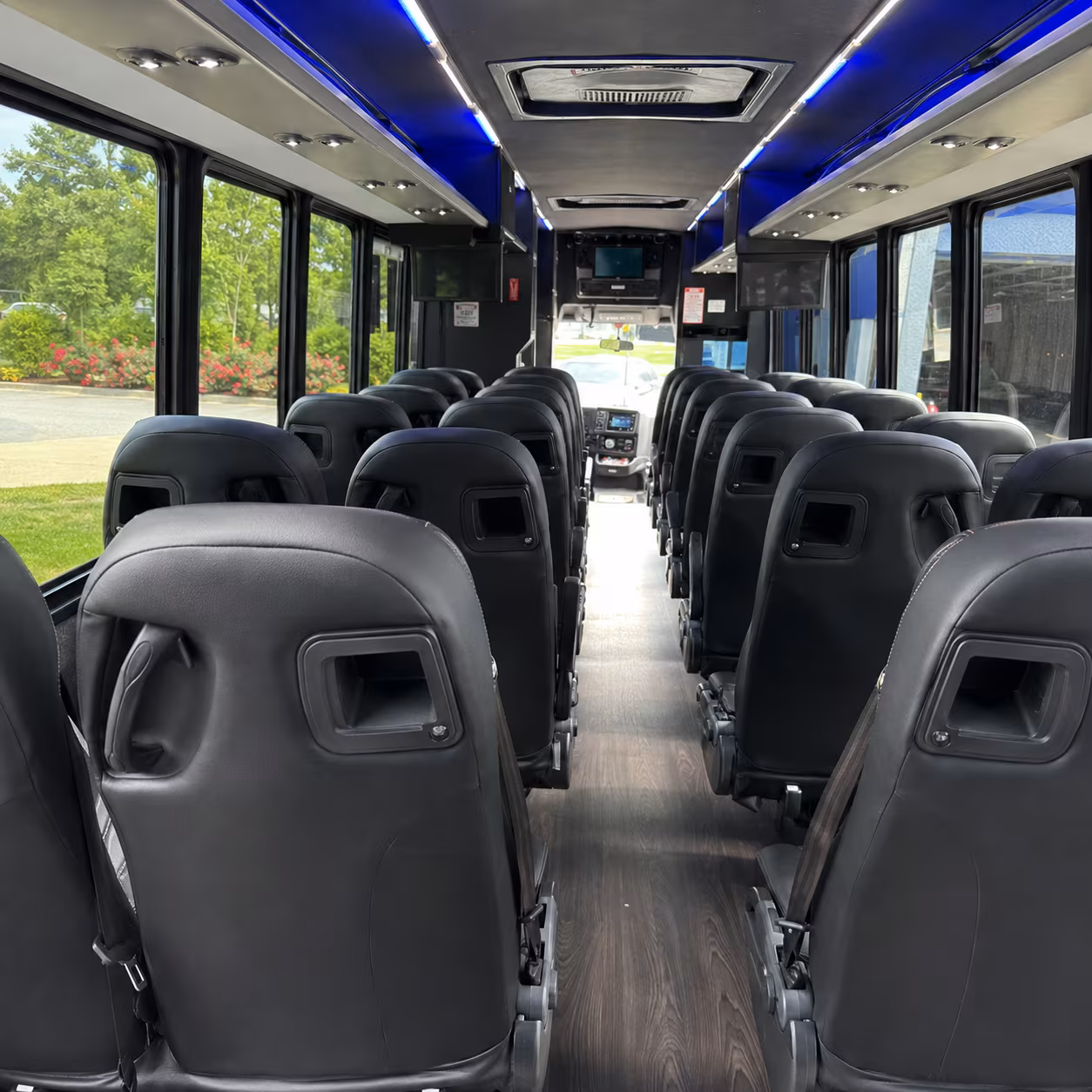 cranston 30 passenger minibus interior