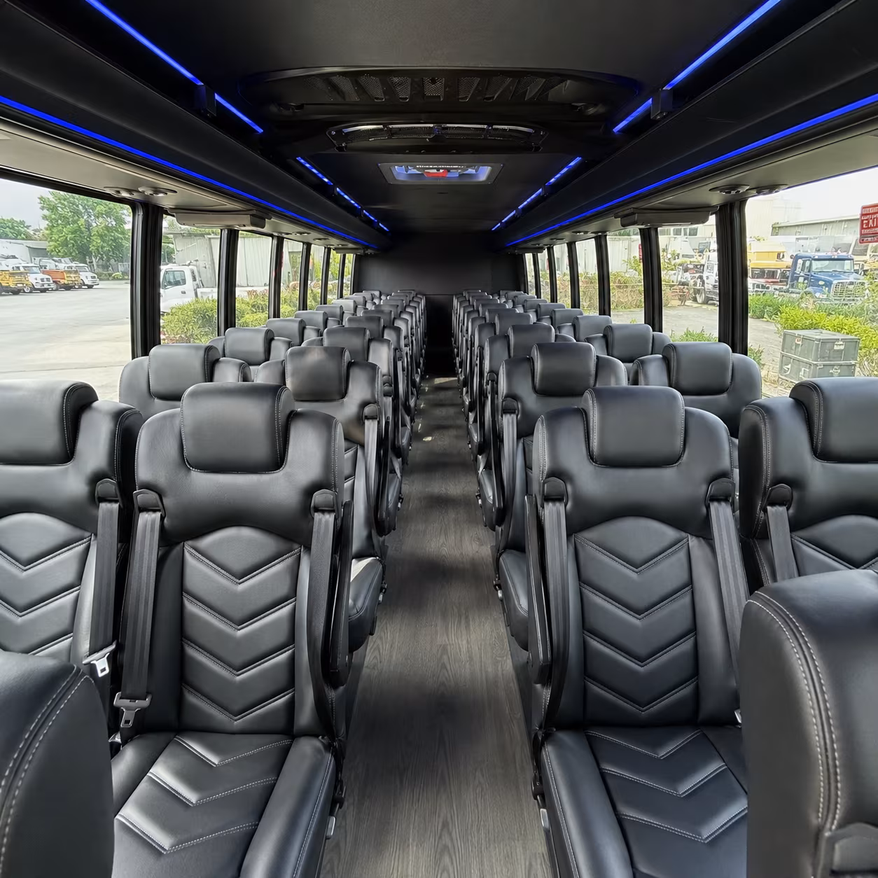 cranston 35 passenger minibus interior