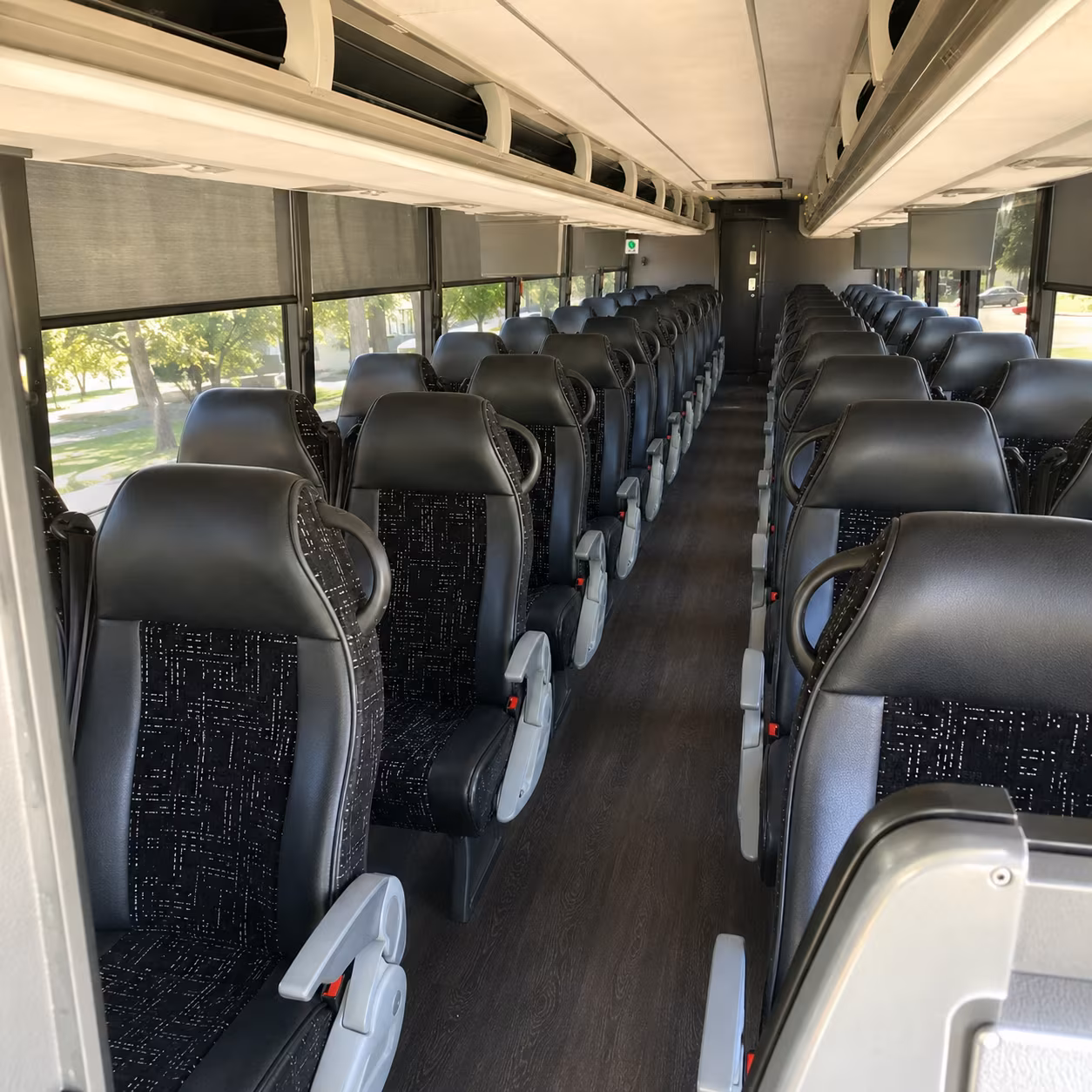 cranston 56 passenger charter bus interior