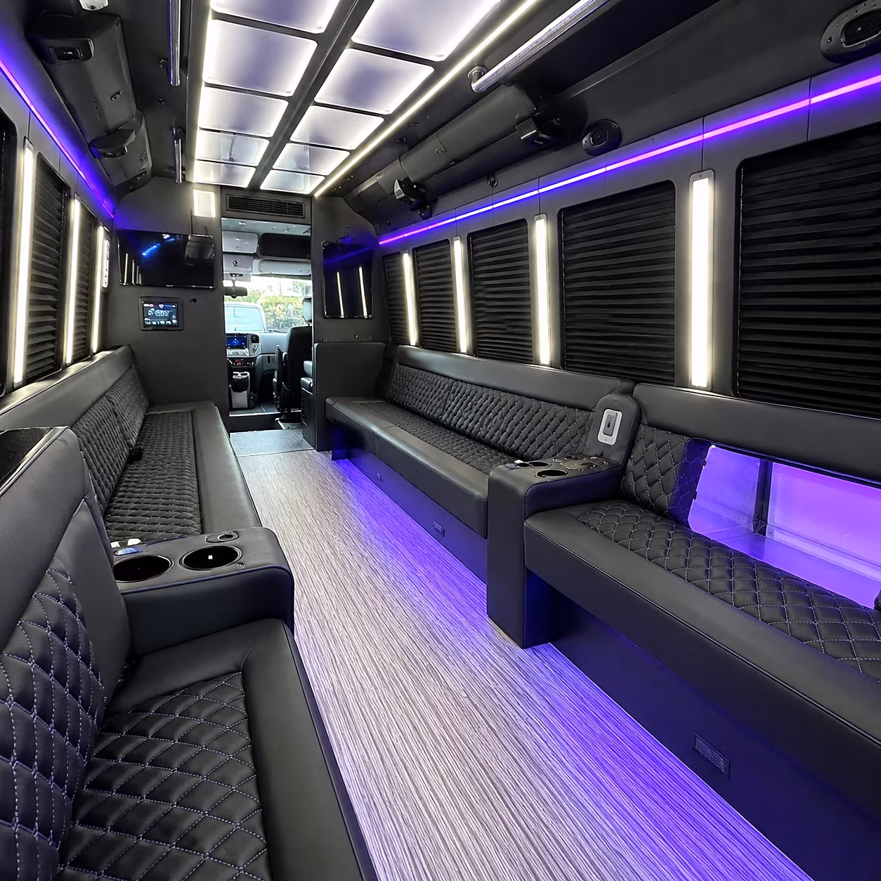 cranston party bus inside