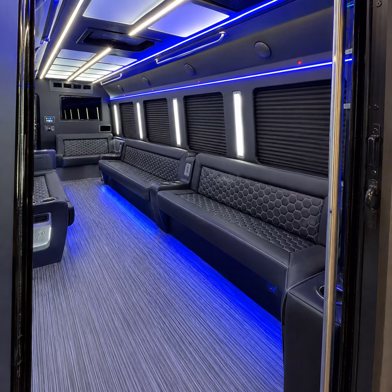 cranston party bus interior
