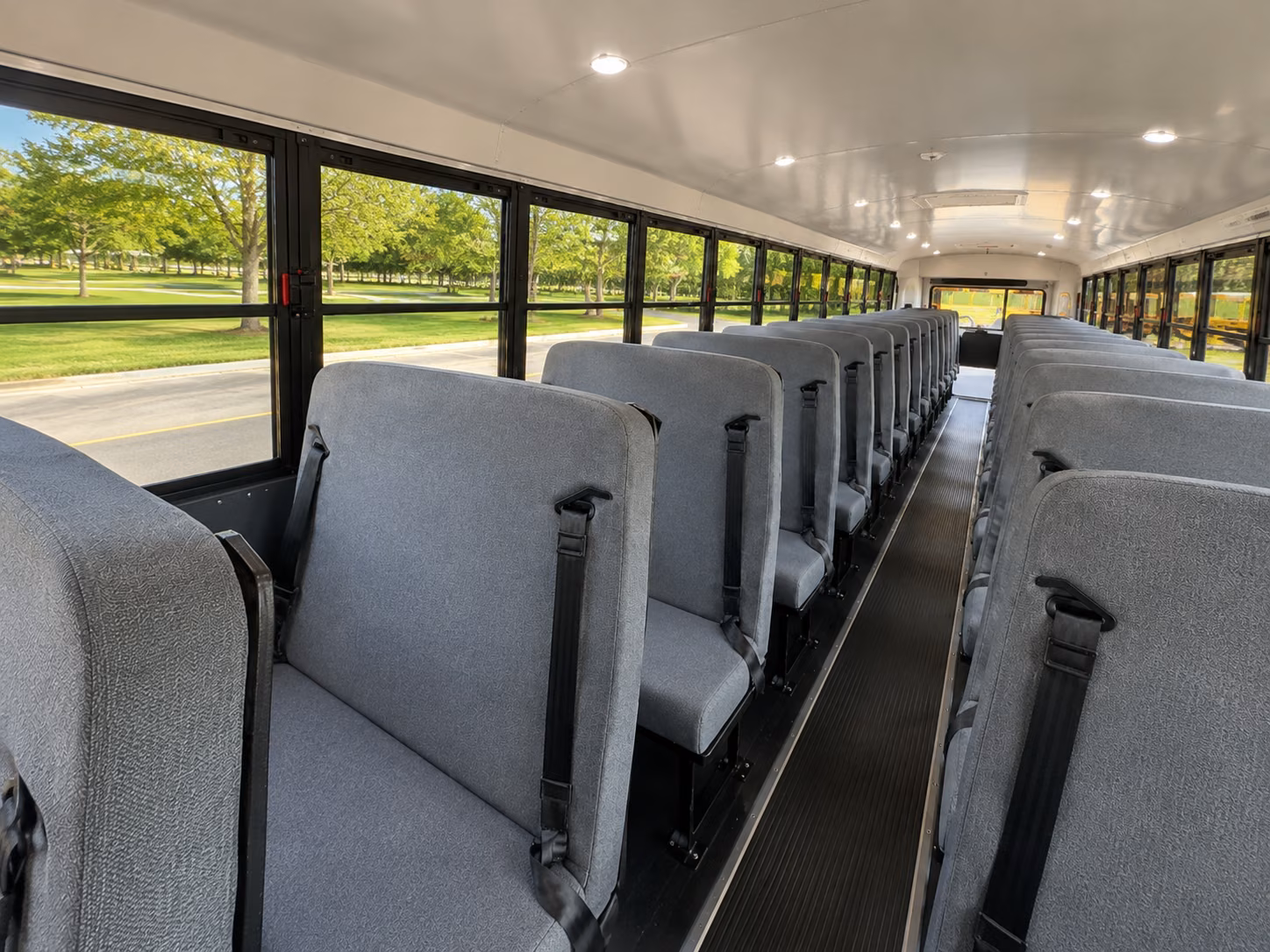 cranston school bus inside