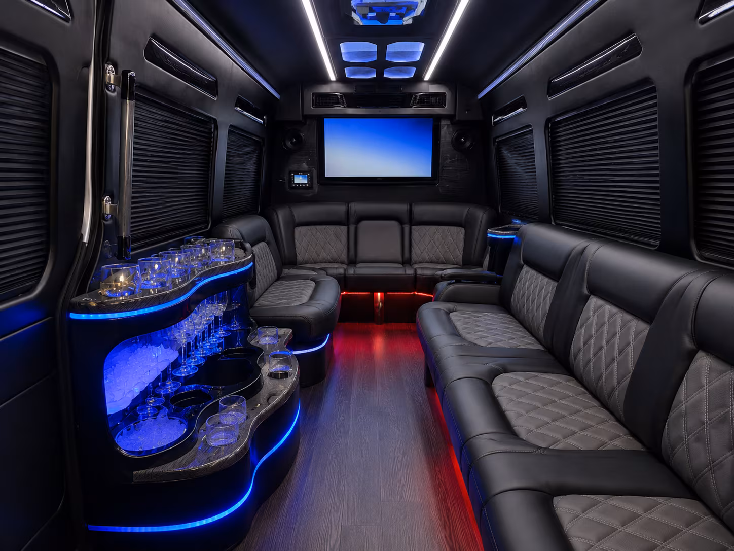cranston sprinter limousine interior