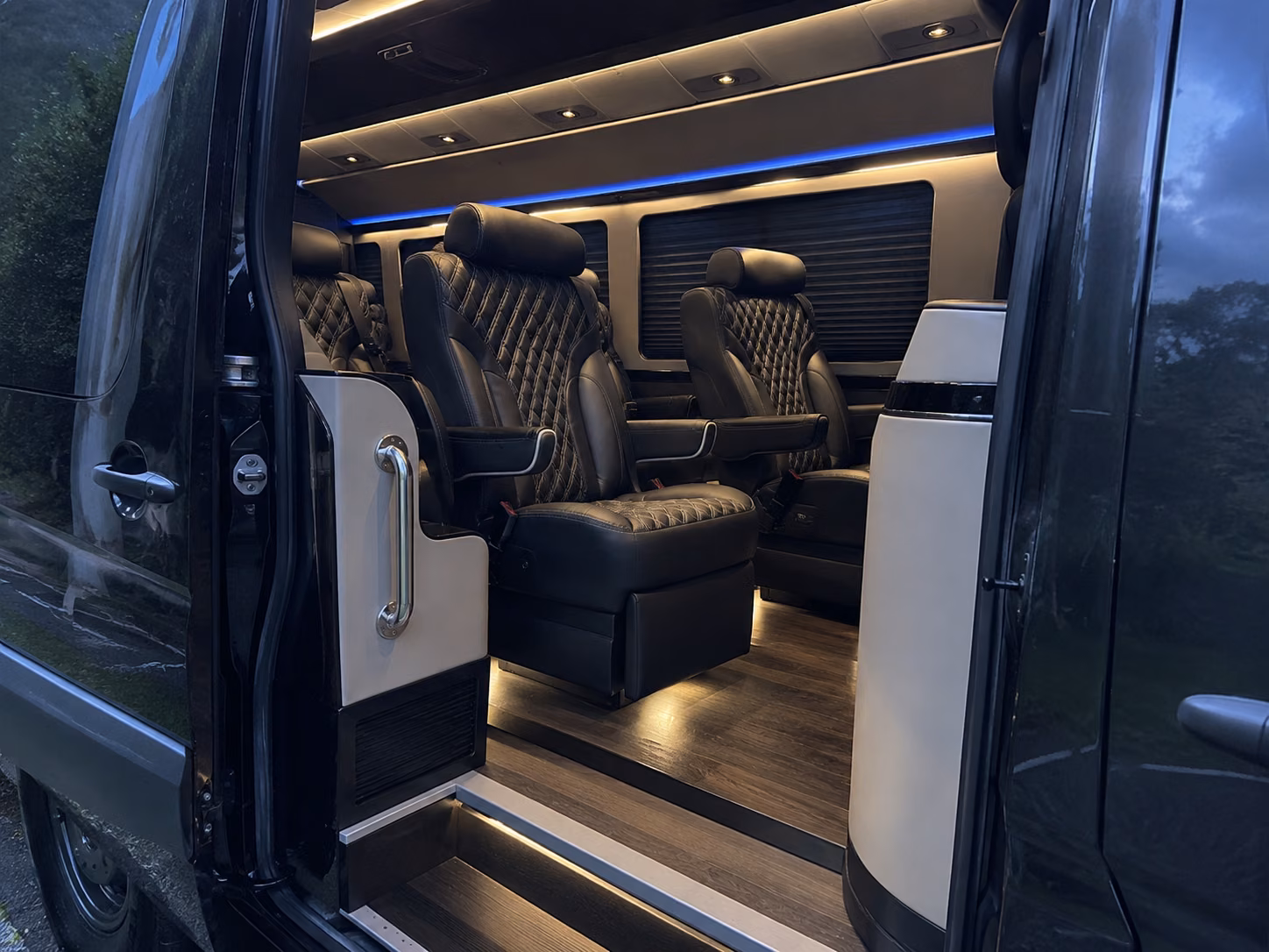 cranston sprinter van with driver inside